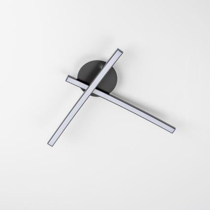 LED griestu gaismeklis 2xLED/6W/230V melns