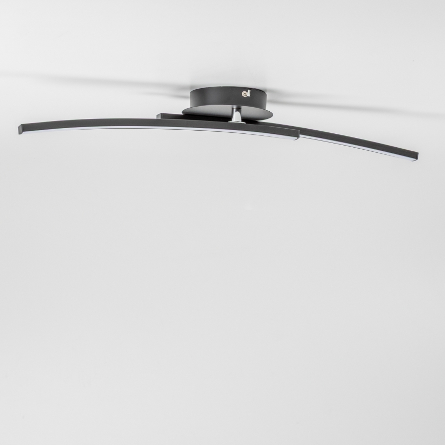 LED griestu gaismeklis 2xLED/6W/230V melns