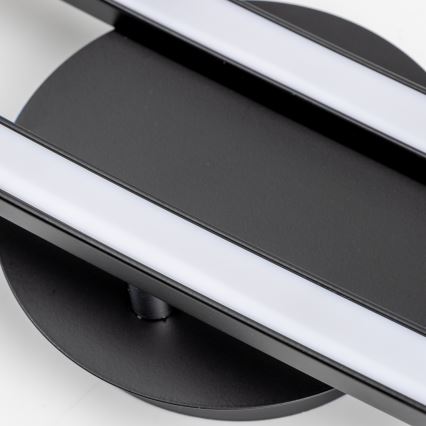 LED griestu gaismeklis 2xLED/6W/230V melns