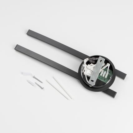 LED griestu gaismeklis 2xLED/6W/230V melns