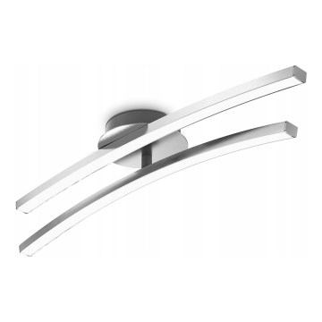 LED griestu gaismeklis 2xLED/6W/230V spīdīgs hroms