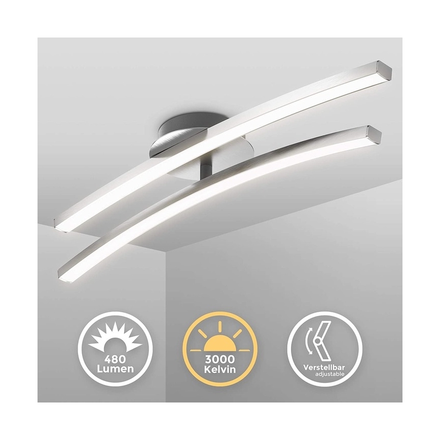 LED griestu gaismeklis 2xLED/6W/230V spīdīgs hroms