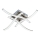 LED griestu gaismeklis 4xLED/2,6W/230V 3000K matēts hroms