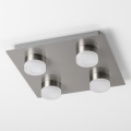 LED griestu gaismeklis 4xLED/4W/230V matēts hroms