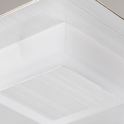 LED Griestu gaismeklis 4xLED/5W/230V 3000K 28x28 cm matēts hroms