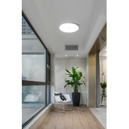 LED griestu gaismeklis ar krēslas un kustības sensoru MORETTI LED/24W/230V diametrs 30 cm IP40 6500K