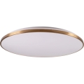 LED griestu gaismeklis ar regulējamu spilgtumu KERN LED/100W/230V 3000/4000/6000K Ø 100 cm zelta + tālvadības pults