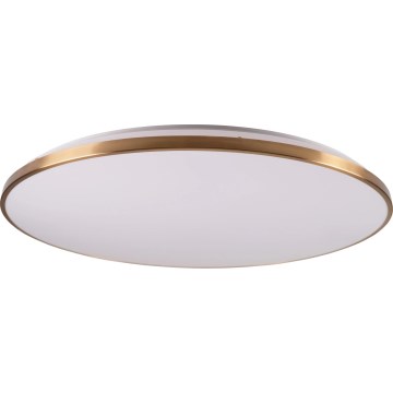 LED griestu gaismeklis ar regulējamu spilgtumu KERN LED/100W/230V 3000/4000/6000K Ø 100 cm zelta + tālvadības pults