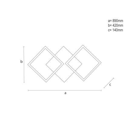 LED griestu gaismeklis ar regulējamu spilgtumu LED/85W/230V 3000-6500K + tālvadības pults