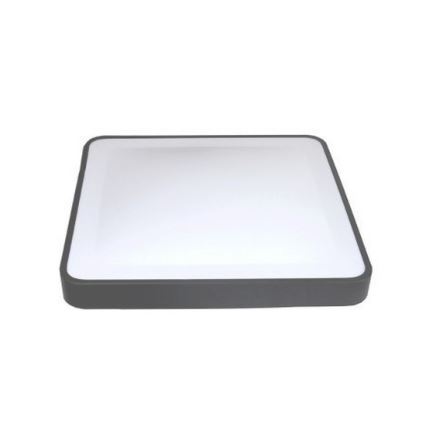 LED griestu lampa ar kustības un krēslas sensoru WILTON LED/24W/230V 4000K 33x33 cm antracīta krāsā