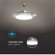 LED Griestu gaismeklis ar ventilatoru LED/30W/230V 3000/4000/6400K + TP