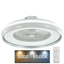 LED Griestu gaismeklis ar ventilatoru LED/45W/230V 3000-6500K pelēks + tālvadības pults