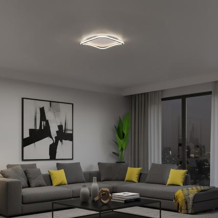 LED griestu gaismeklis CALI LED/30W/230V 40x40 cm melns