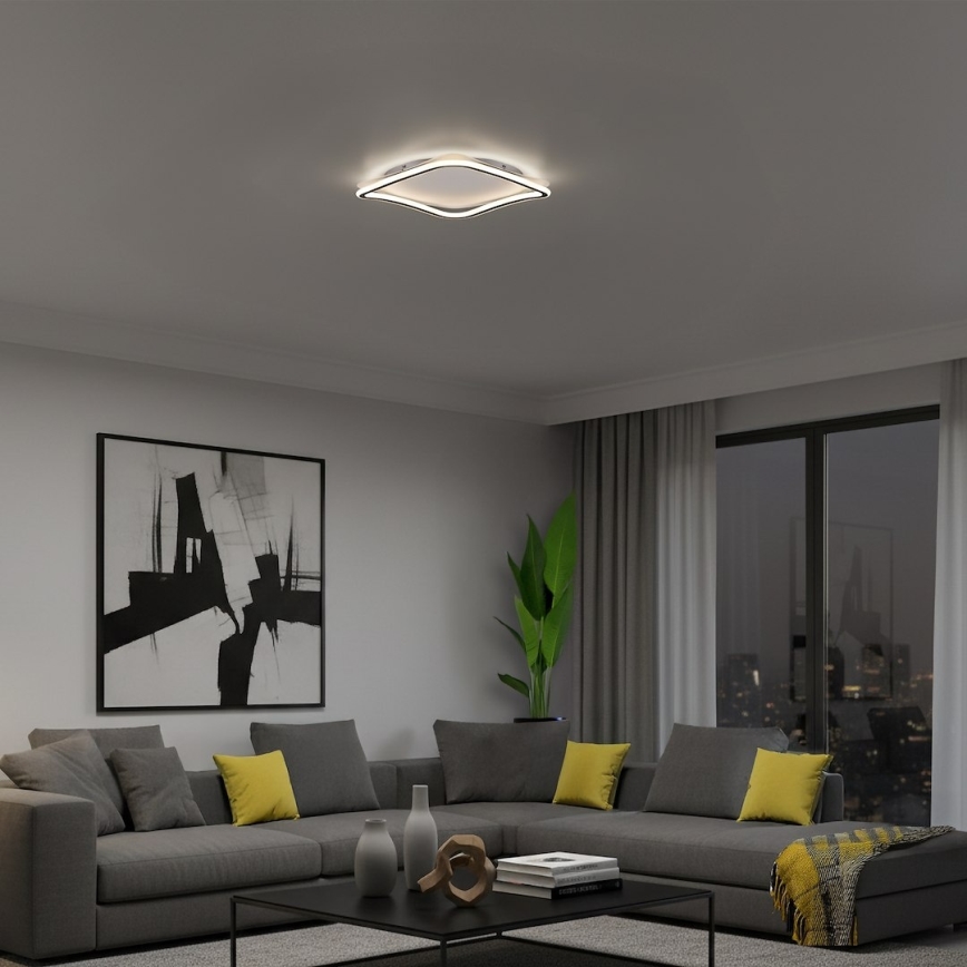 LED griestu gaismeklis CALI LED/30W/230V 40x40 cm melns