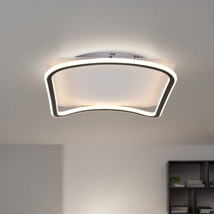 LED griestu gaismeklis CALI LED/30W/230V 40x40 cm melns