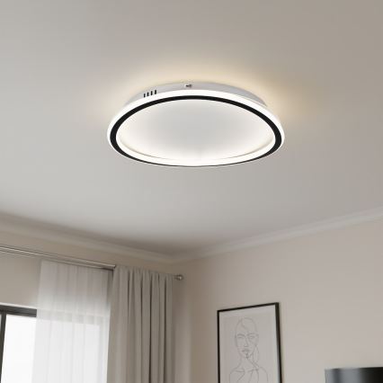 LED griestu gaismeklis CALI LED/30W/230V Ø 40 cm melns