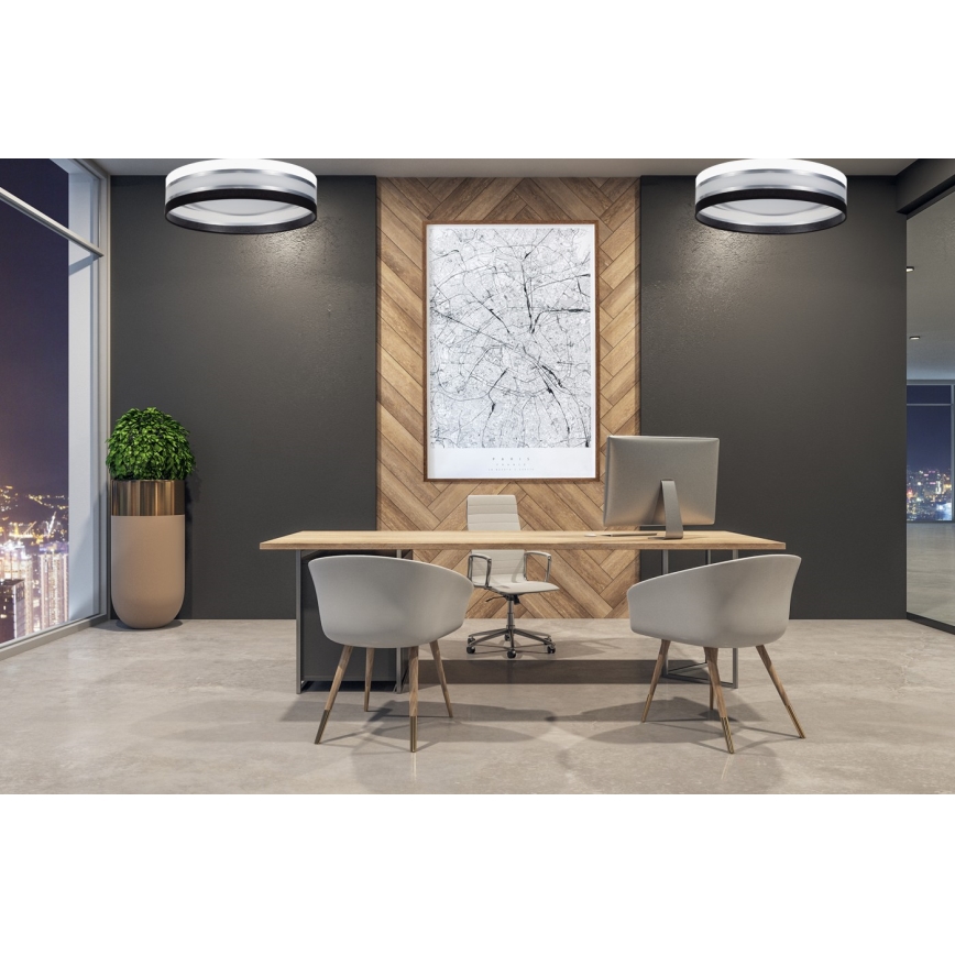 LED Griestu gaismeklis CORAL 1xLED/20W/230V melns/balts