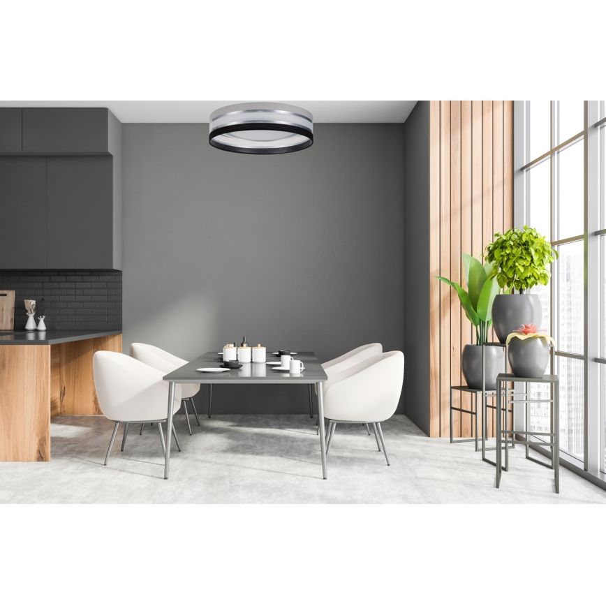 LED Griestu gaismeklis CORAL 1xLED/20W/230V melns/pelēks