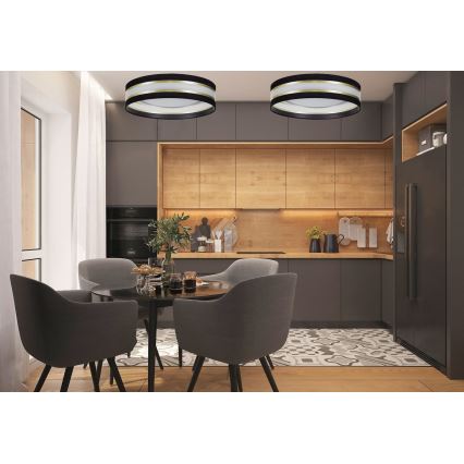 LED griestu gaismeklis CORAL GOLD LED/24W/230V melna/zelta