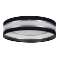 LED griestu gaismeklis CORAL LED/24W/230V melns/sudrabs