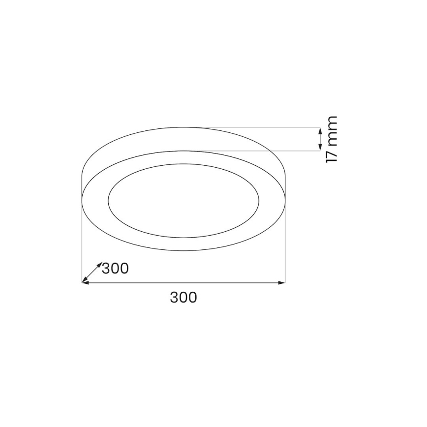 LED griestu gaismeklis EVORA LED/24W/230V 3000/4000/6000K Ø 30 cm balts