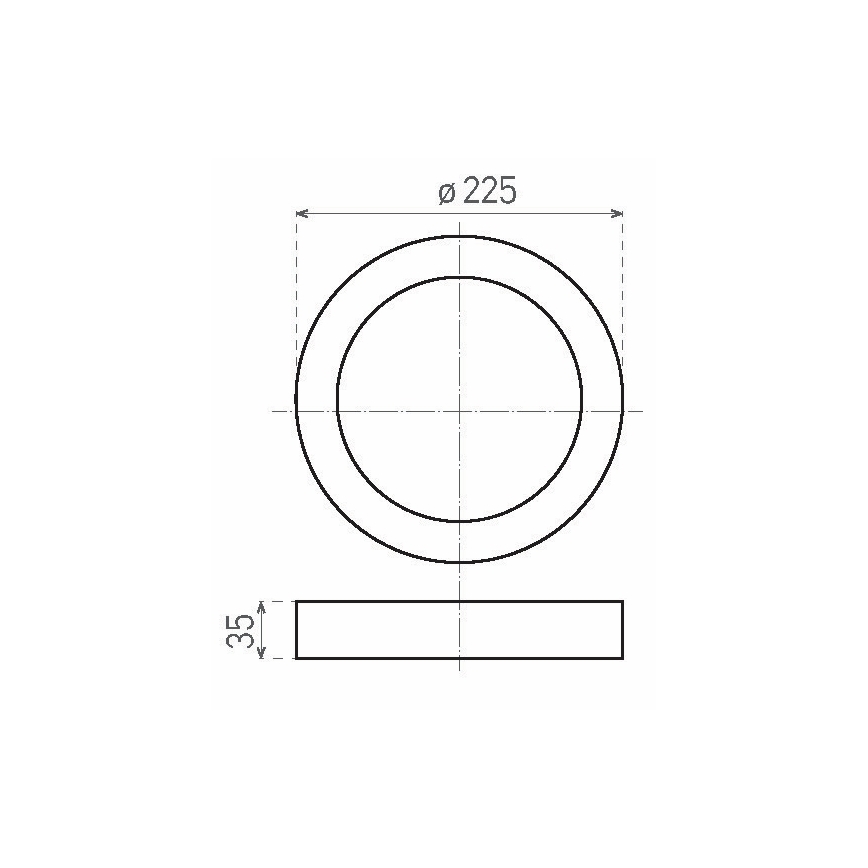 LED Griestu gaismeklis FENIX LED/18W/230V 2800K d. 22,5 cm