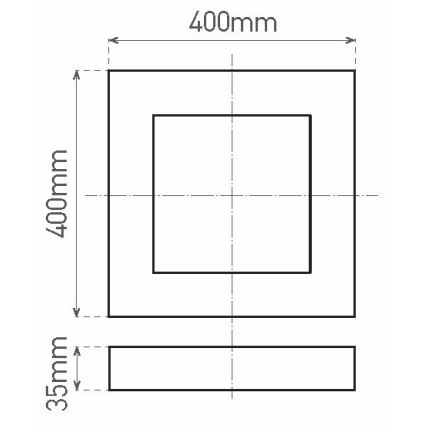 LED Griestu gaismeklis FENIX LED/32W/230V 3800K 40 cm