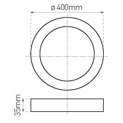 LED Griestu gaismeklis FENIX LED/32W/230V 3800K d. 40 cm