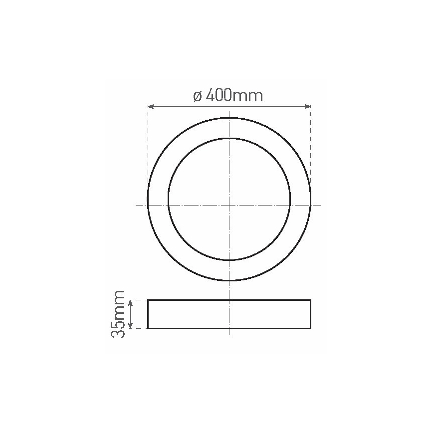 LED Griestu gaismeklis FENIX LED/32W/230V 3800K d. 40 cm