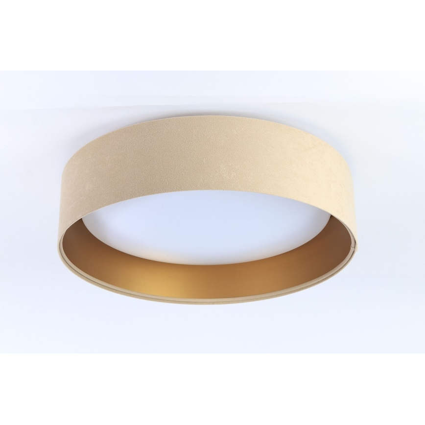 LED griestu gaismeklis GALAXY LED/24W/230V Ø 44 cm bēšs/zelts