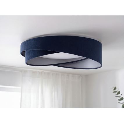 LED griestu gaismeklis GALAXY MODERN LED/24W/230V Ø 55 cm, zila/sudraba