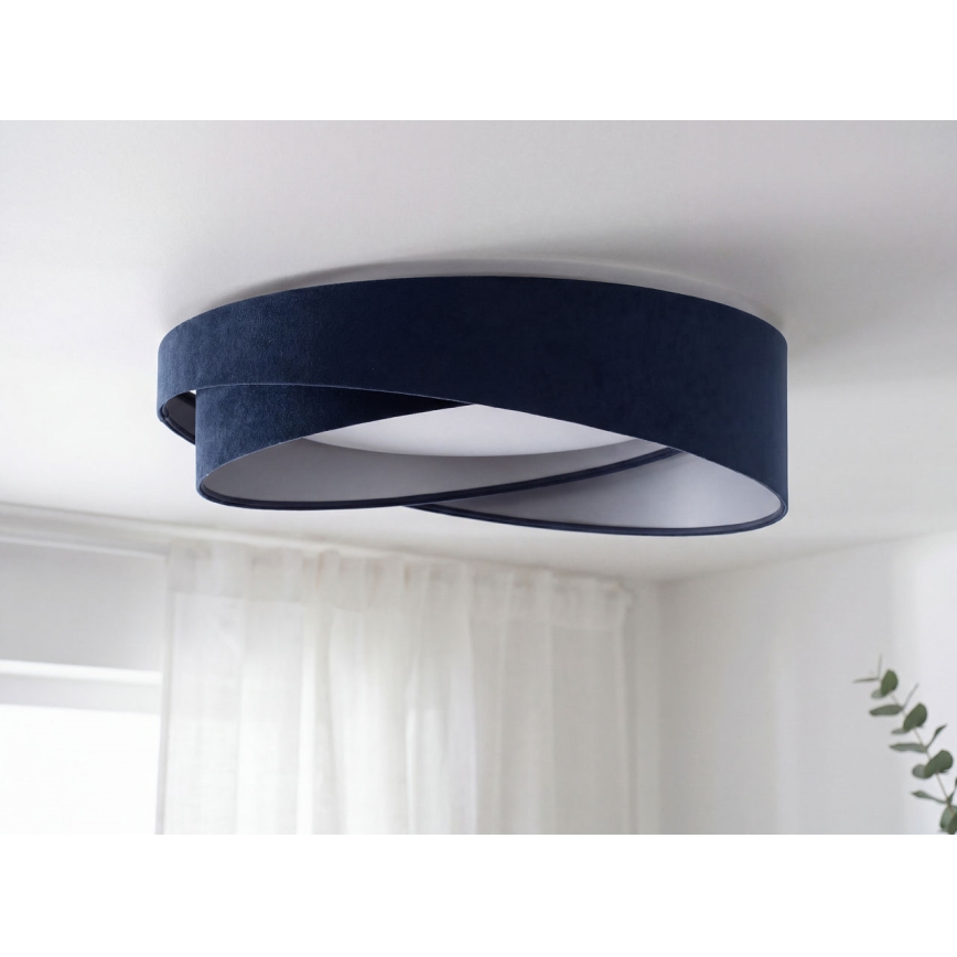 LED griestu gaismeklis GALAXY MODERN LED/24W/230V Ø 55 cm, zila/sudraba