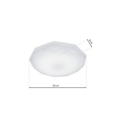 LED Griestu gaismeklis HEX LED/12W/230V