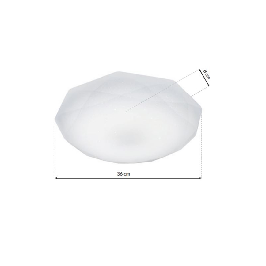 LED griestu gaismeklis HEX LED/16W/230V