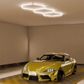 LED griestu gaismeklis HEXAGON LED/128W/85-265V 4000K 248x97 cm CRI 90 IP54 balts