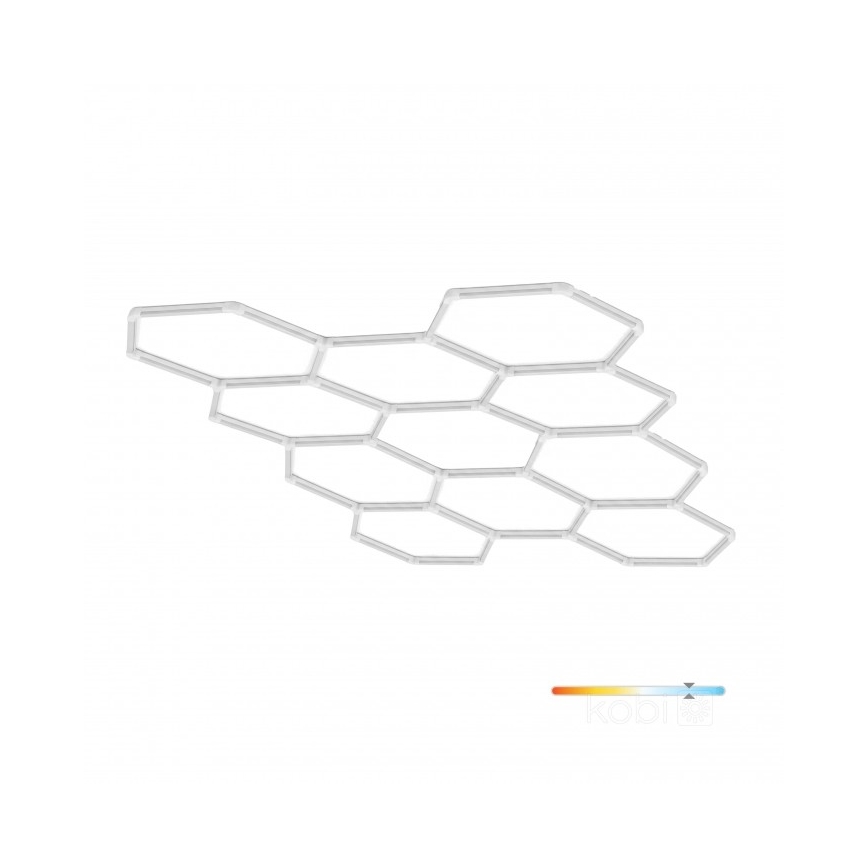 LED griestu gaismeklis HEXLINE LED/513W/230V 6500K 300x516 cm balts