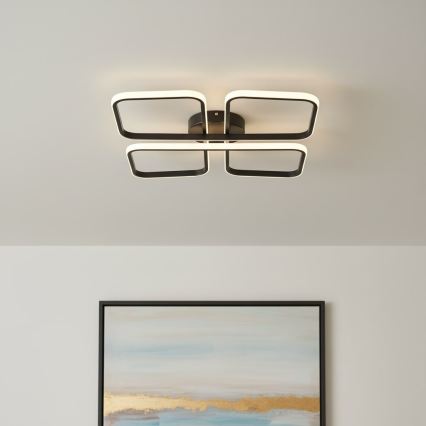 LED griestu gaismeklis HIDALGO LED/40W/230V melns