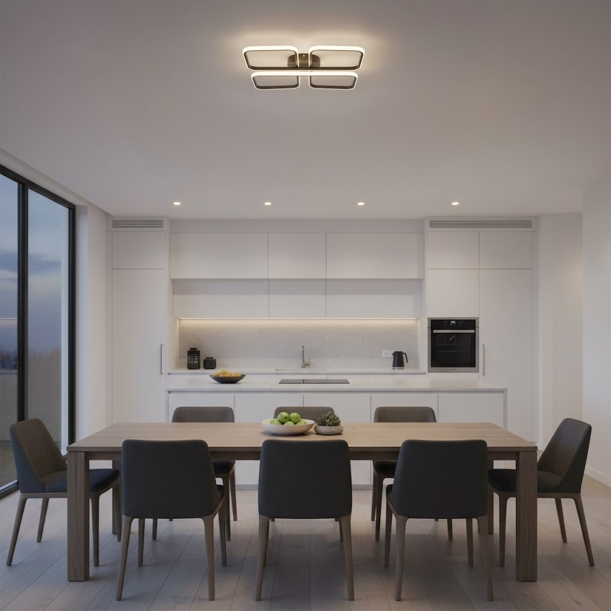 LED griestu gaismeklis HIDALGO LED/40W/230V melns