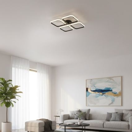 LED griestu gaismeklis HIDALGO LED/40W/230V melns