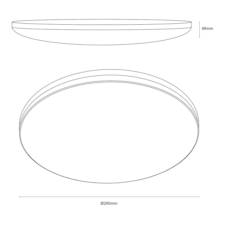 LED griestu gaismeklis HUGO LED/12/18/24W/230V 3000/4000/6500K Ø 30 cm IP54 balta