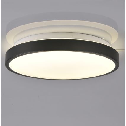 LED Griestu gaismeklis KERN LED/15W/230V melns