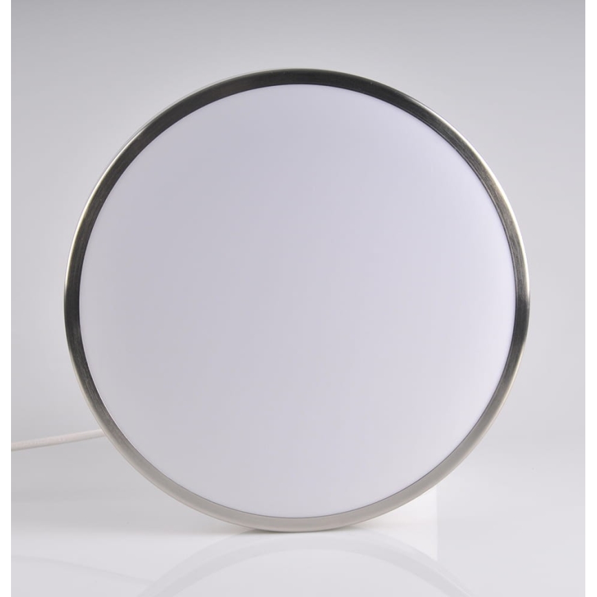 LED Griestu gaismeklis KERN LED/15W/230V niķelēts
