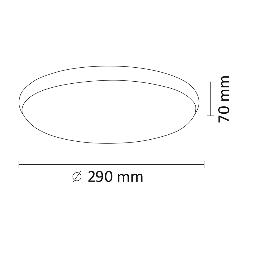 LED Griestu gaismeklis KERN LED/15W/230V niķelēts