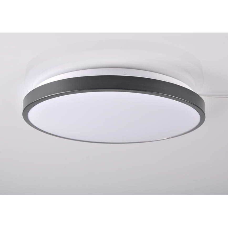 LED Griestu gaismeklis KERN LED/24W/230V melns