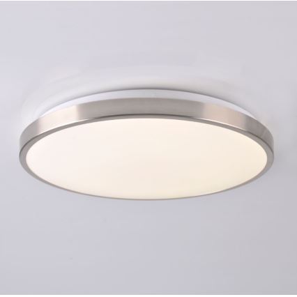 LED Griestu gaismeklis KERN LED/24W/230V niķelēts