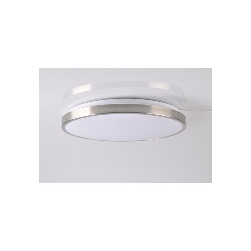 LED Griestu gaismeklis KERN LED/24W/230V niķelēts