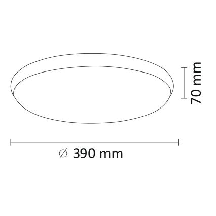 LED Griestu gaismeklis KERN LED/24W/230V niķelēts