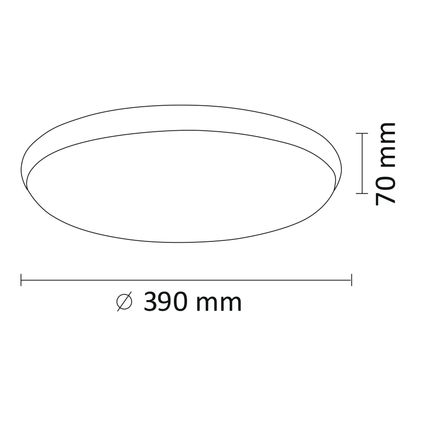 LED Griestu gaismeklis KERN LED/24W/230V niķelēts