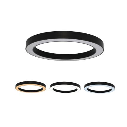 LED griestu gaismeklis LED/100W/230V 3000/4000/6500K Ø 100 cm melns