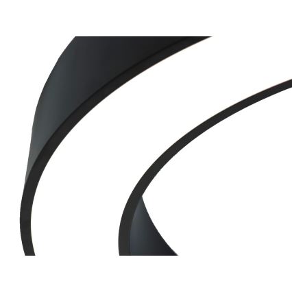 LED griestu gaismeklis LED/100W/230V 3000/4000/6500K Ø 100 cm melns